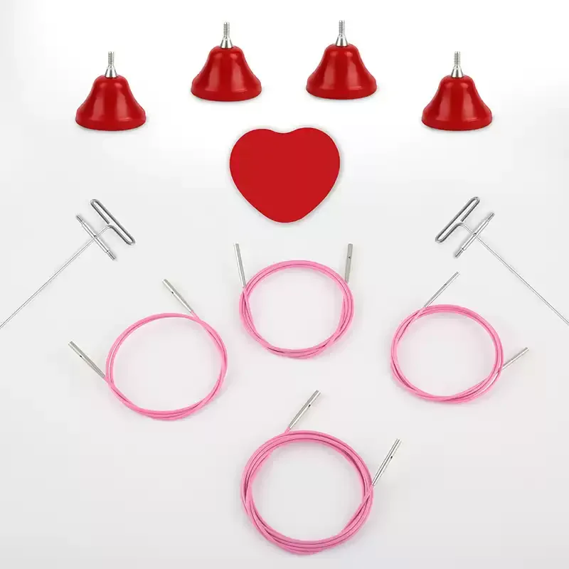 Hexagonal Water Drop Polygon Ring Knitting Needles Solid Stainless Steel Removable Needle Set Handmade Knitting Craft Tools