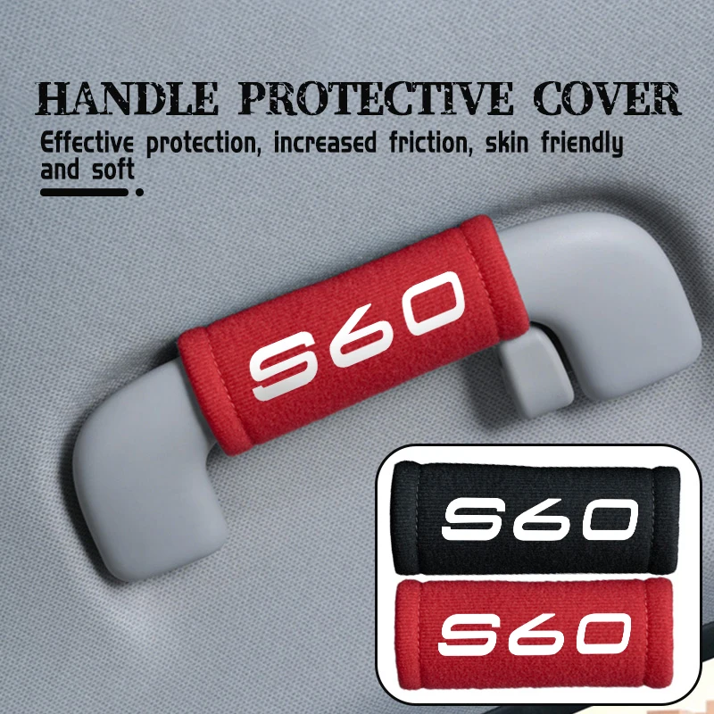 Protector de Manija Interior de Puerta para Volvo, Funda Antideslizante para CX40 CX60 CX90 V60 V40 S60 V70 XC70 D2 D3 D4 D5 D6 D7