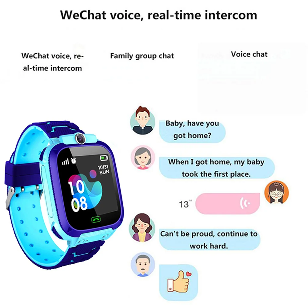 Q12b Children Smart Watch Life Waterproof Kids Positioning Call Smartwatch Remote Locator Watch For Boys Girls