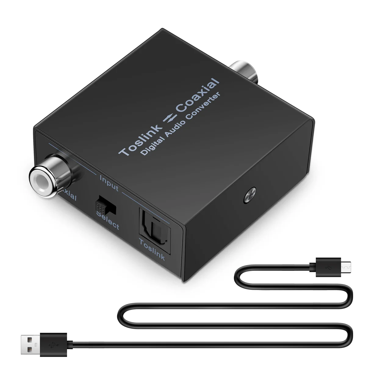 Digital Audio Converter Bi-Directional Digital Coaxial to Optical Toslink Converter Optical SPDIF Toslink to Coaxial