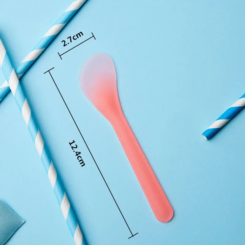 30 pièces mélange de couleurs masque Facial brosse Mini plastique visage cuillère bâton crème spatule Scoop applicateur cosmétique bricolage boue mélange Scoop