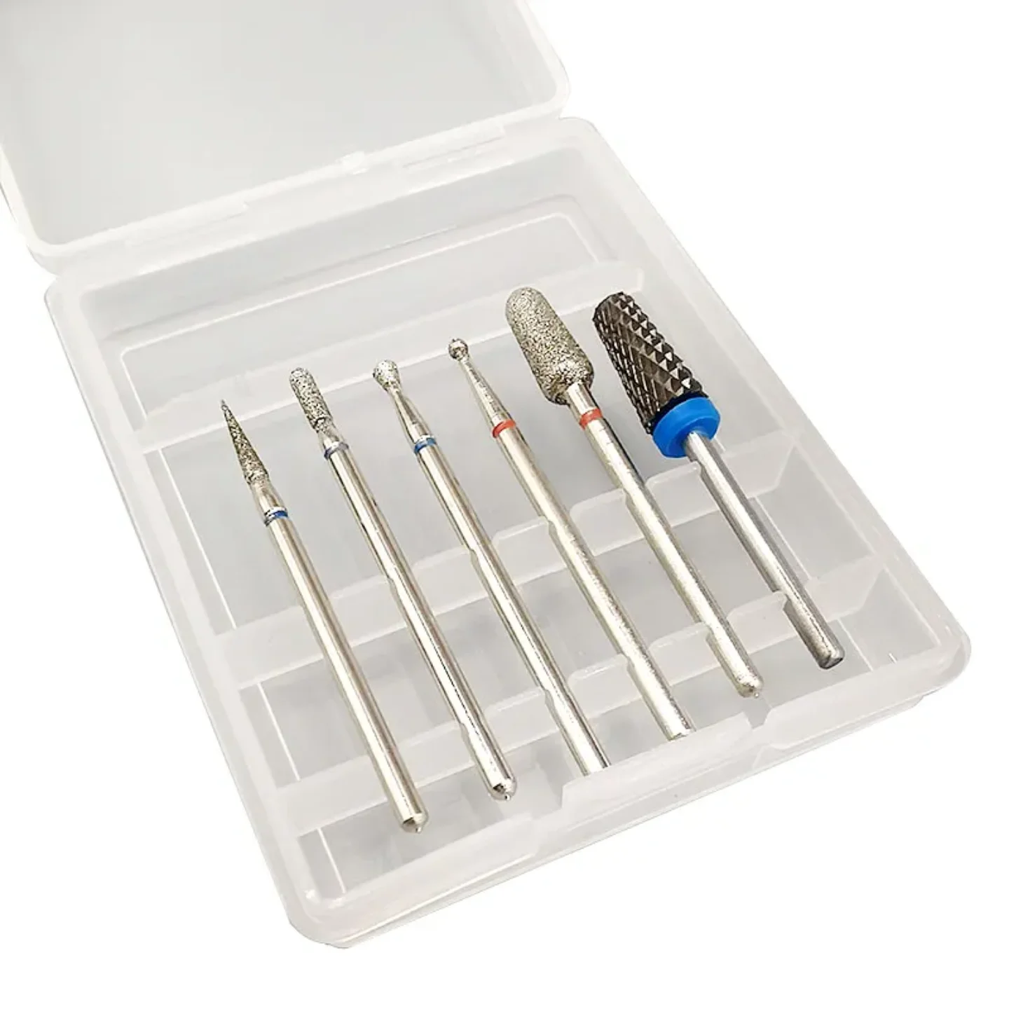 6 stuks wolfraamcarbide nagelboor gereedschap cutter bits set cutters voor manicure