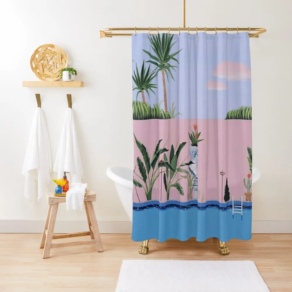 

hockney Shower Curtain Waterproof Fabric Shower For Bathrooms Luxury Bathroom Shower Set Curtain