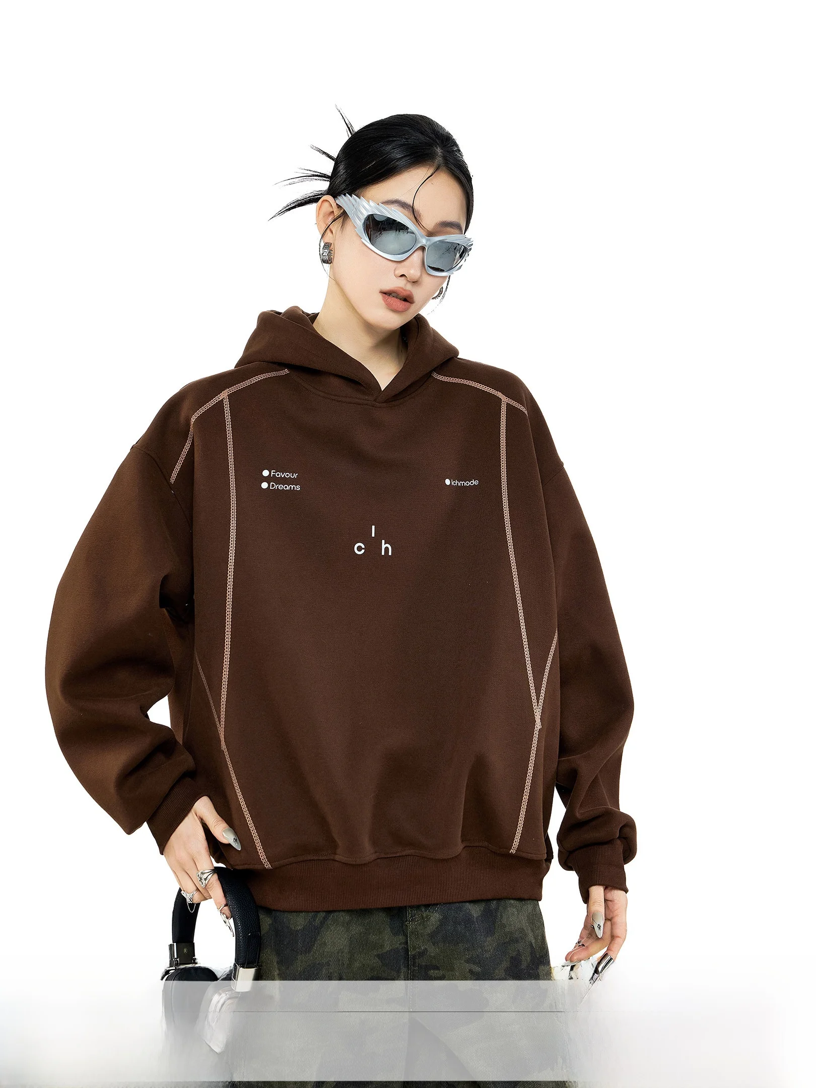 

Худи Ichmode American Retro Hassel Line, женская, весенняя новинка, для активного отдыха, с капюшоном, повседневная, свободного кроя, с длинным рукавом, хлопковая...