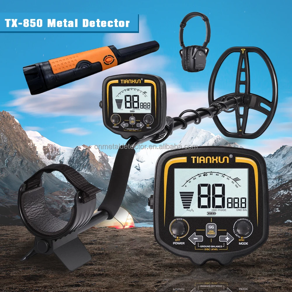 Best Gold Detector TX 850 Gold Metal Detector Treasure Hunting Professional Industrial Metal Detector