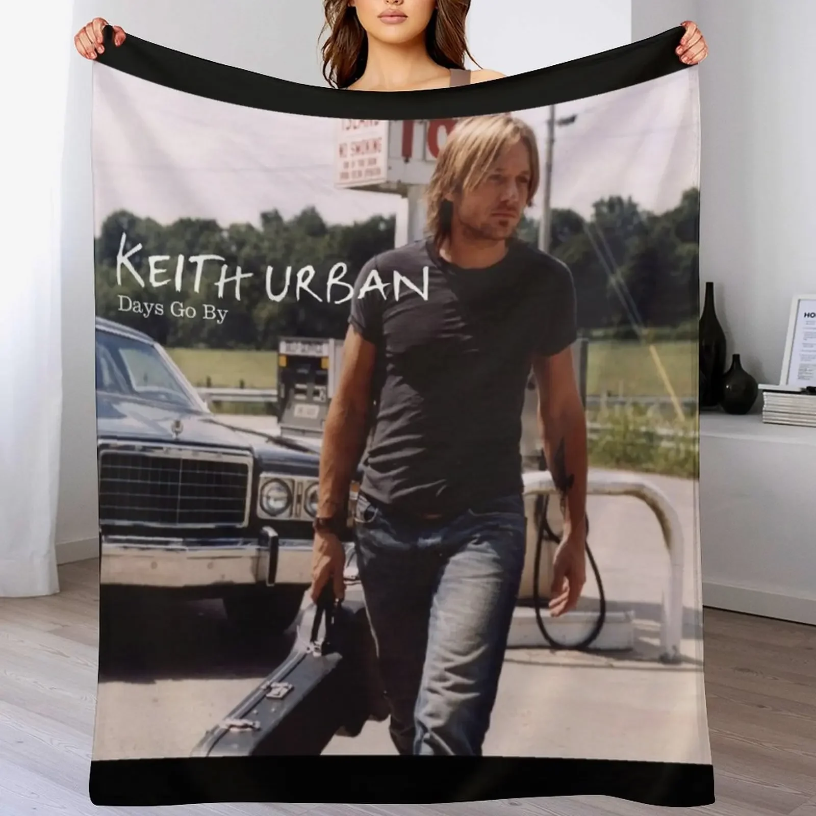 

Keith Urban Days go by Throw Blanket Warm Plush Fuzzy Blanket for Living Room