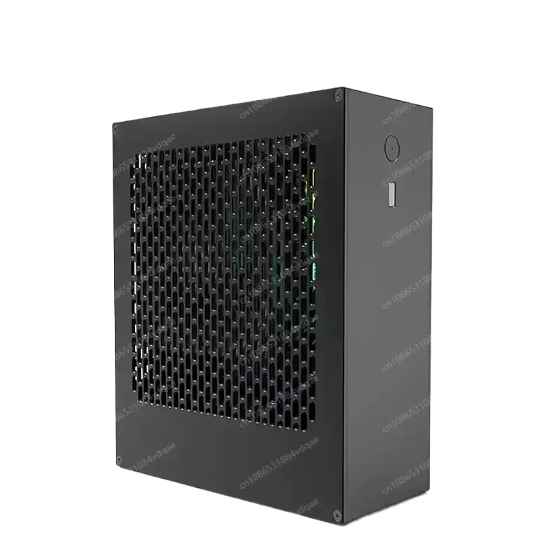 Lzmod 4L mini A24-V3 2.0 nuclear display 1u power supply itx chassis, all aluminum alloy