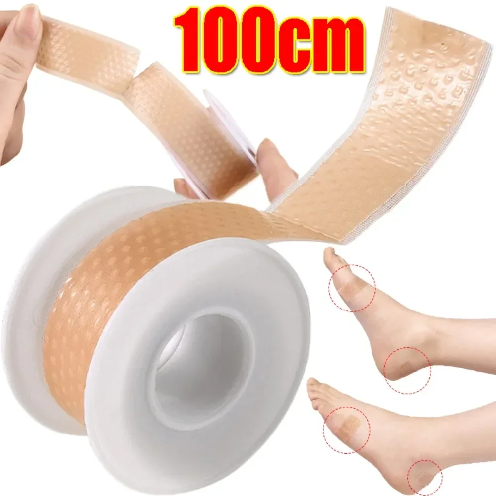 1Roll Silicone Gel Invisible Anti-wear Tape Protect The Heel Tool Female High-Heeled Shoes Anti-wear Heel Sticker Foot Care Tool