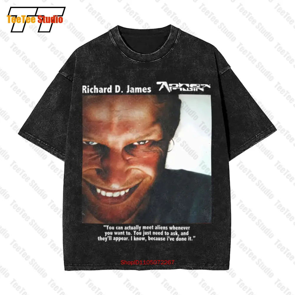 

Винтажная футболка большого размера Aphex Twin, хлопок S 5Xl Vn1184 4H65
