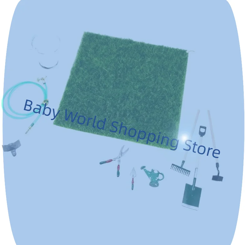 1 Set Simulatie Poppenhuis Miniatuur Schop Schoffel Hooivork En Waterleiding Reparatie Tool Spelen Fairy Tuin Accessoires Landbouw Gereedschap