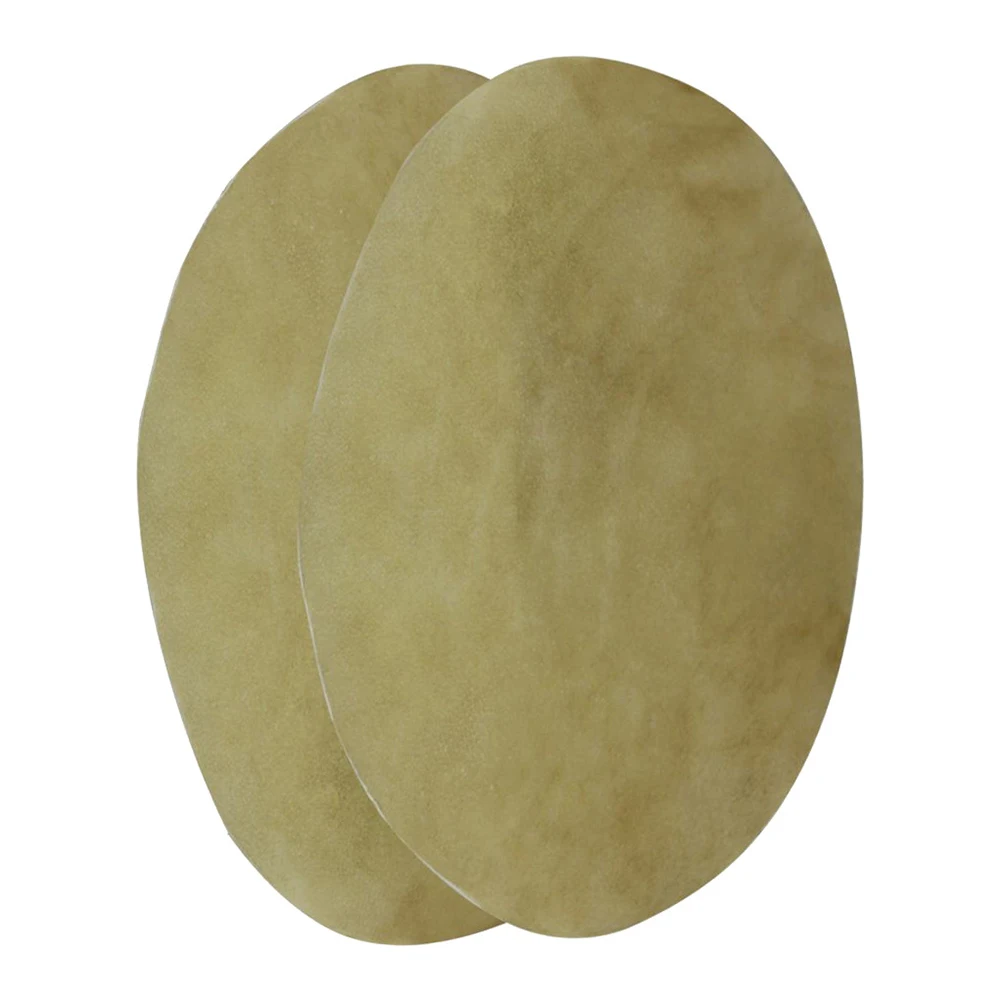 

2 Pcs Goat Skin Drum Heads 31cm Round Natural Pure Replacement for African Conga Drums Accessories