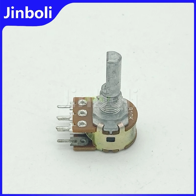 2PCS 16 Type 6Pins Dual B10K Computer Speaker Audio Amplifier Volume Potentiometer B103 D Shaft Length 20mm