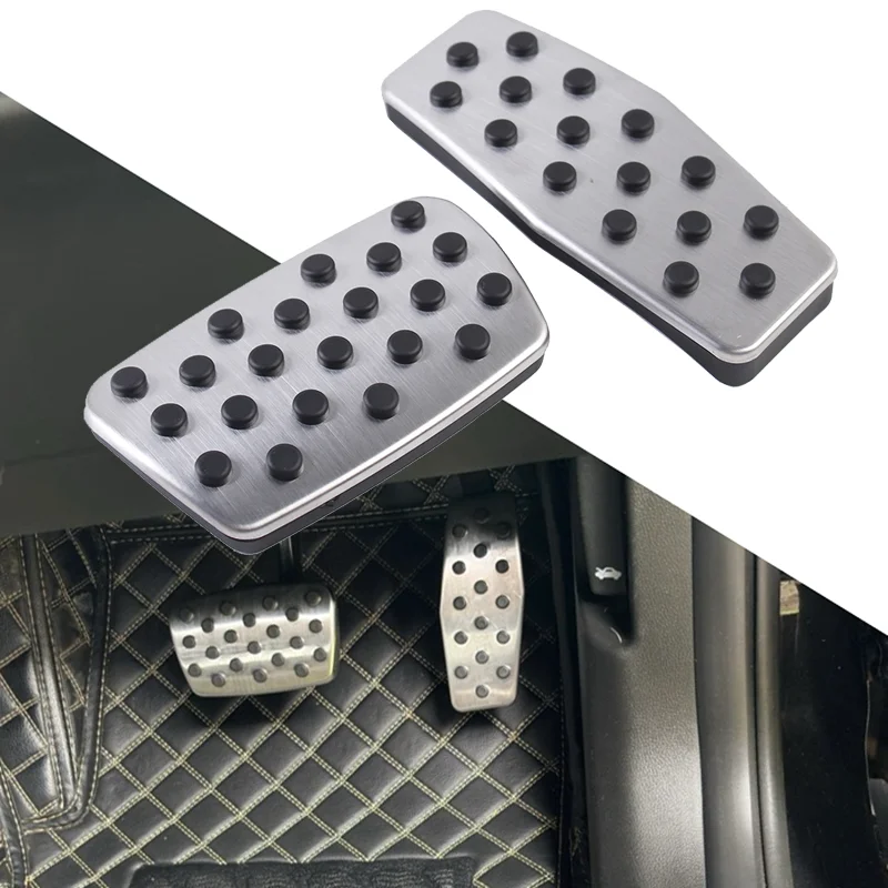 Edelstahl-Gaspedal- und Bremspedalabdeckungen-Set für Chevy Cruze Malibu Impala Equinox Blazer Buick Regal Cadillac XTS GMC