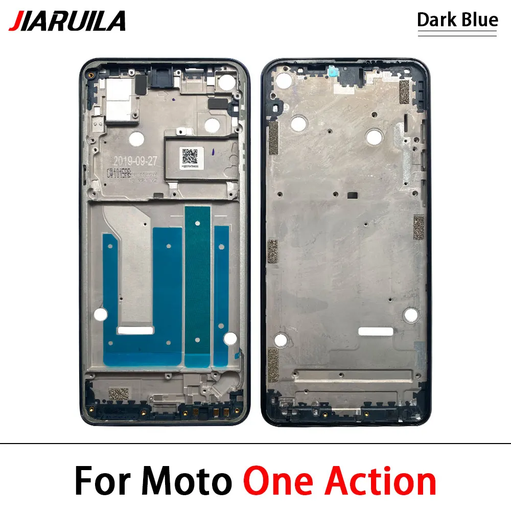 Middle Frame Housing For Moto One Fusion Rear Middle Frame LCD Front Bezel Cover For Moto One Action One Hyper One Fusion Plus