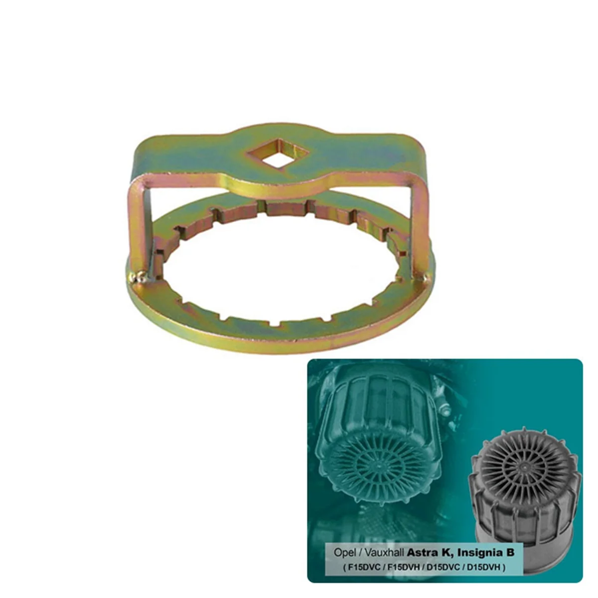 오일 필터 렌치 제거 도구, Opel Vauxhall 1.5L Astra K Insignia용 오일 필터 도구, 74.7mm 15 슬롯, 1/2 인치, 신제품