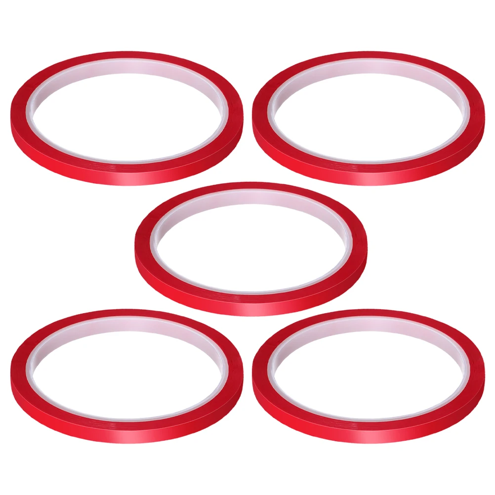 

5pcs Car Decorative Strips Double Sided Automotive Heat Masking Waterproof Tape Vinyl Wrap Pin Mounting Fine Line Door Trim