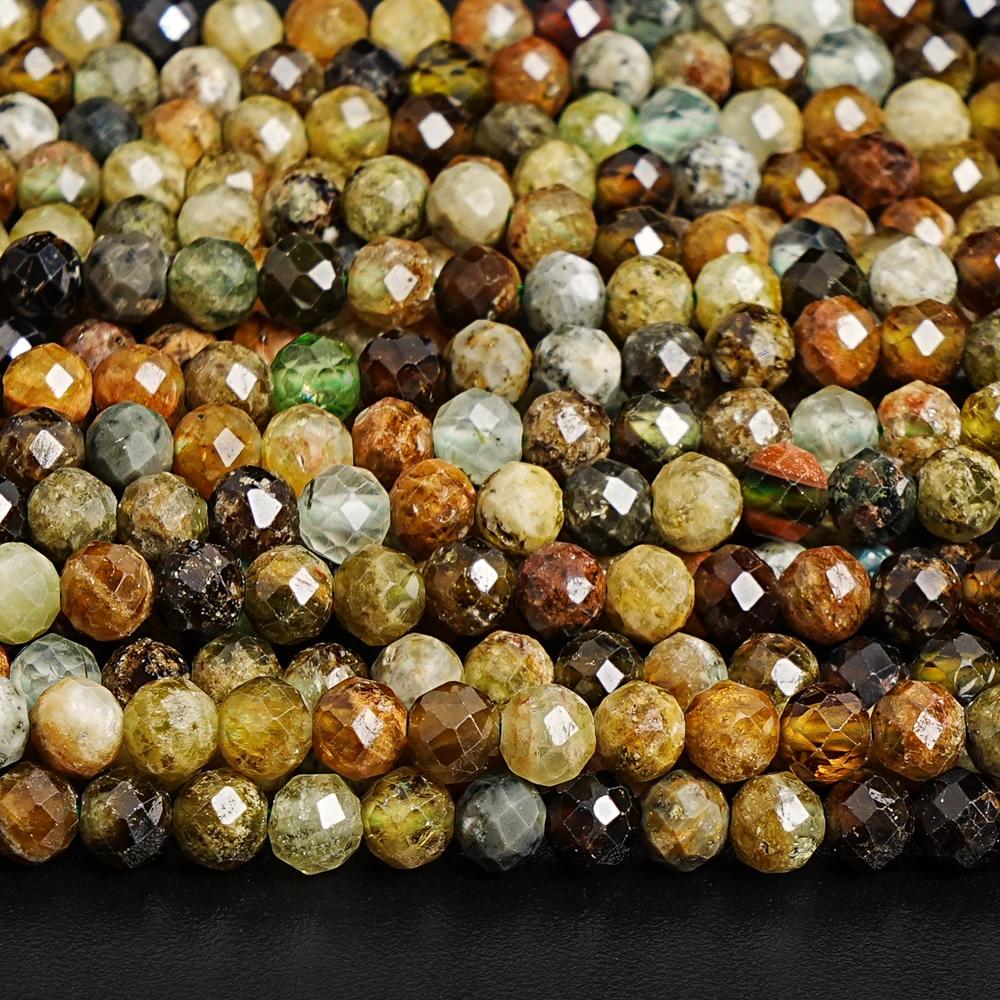 نادر الطبيعية 4 مللي متر العقيق الأخضر الخرز 64-الأوجه تألق Rondelles لفرورة الثروة الريكي صنع المجوهرات أحجار كريمة فريدة من نوعها #1