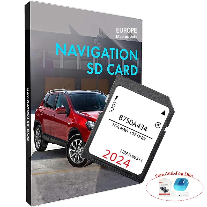 Sat Nav SD Card 16GB GPS Navigation Upgrade UK Ireland Europe Map 8750A434 for Peugeot 4008 2011-2017 Car Accessories N937L89311