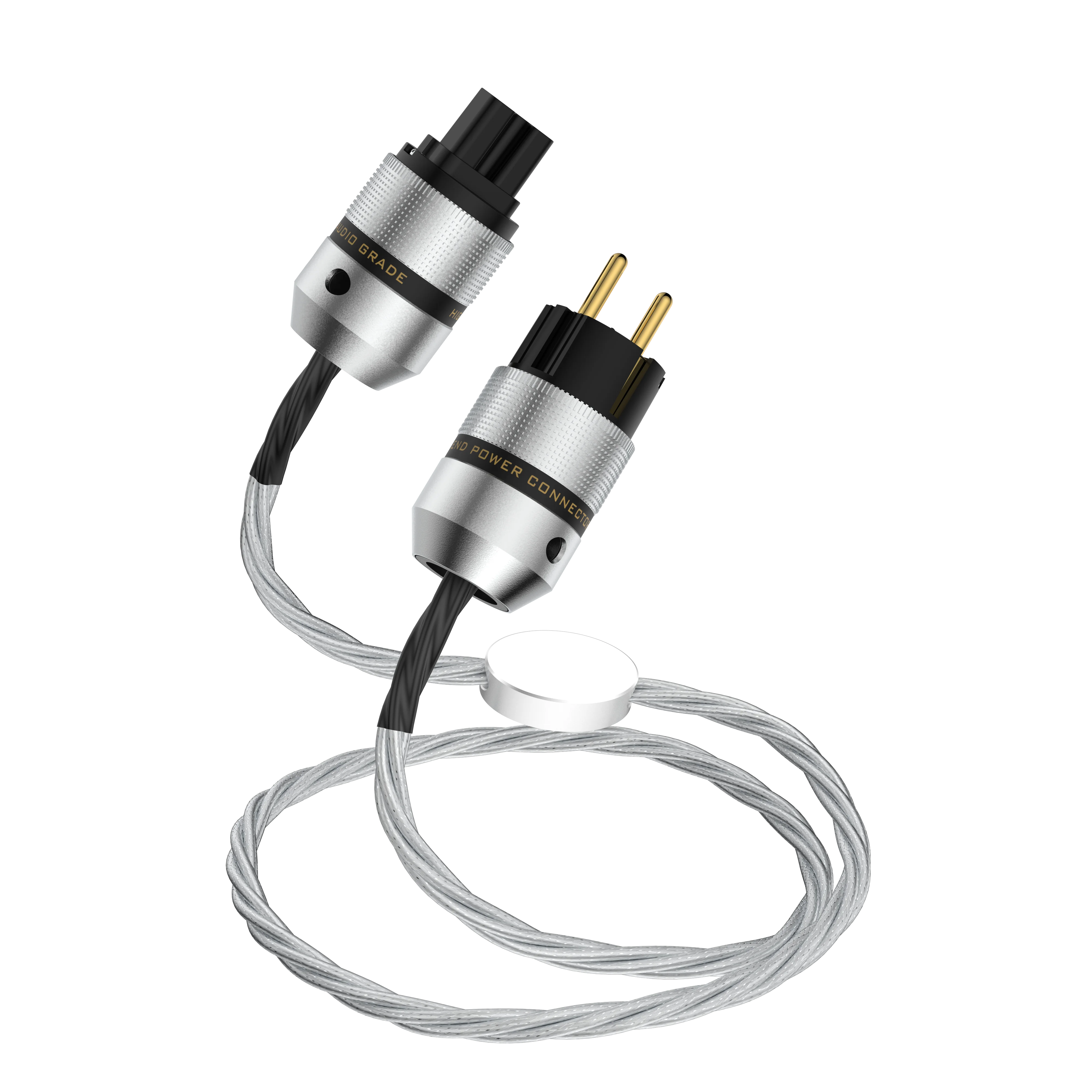 HiFi Audiophile 6N OCC Silver-Plated Power Cable EU/US/AU for DAC Amplifier Power Filter