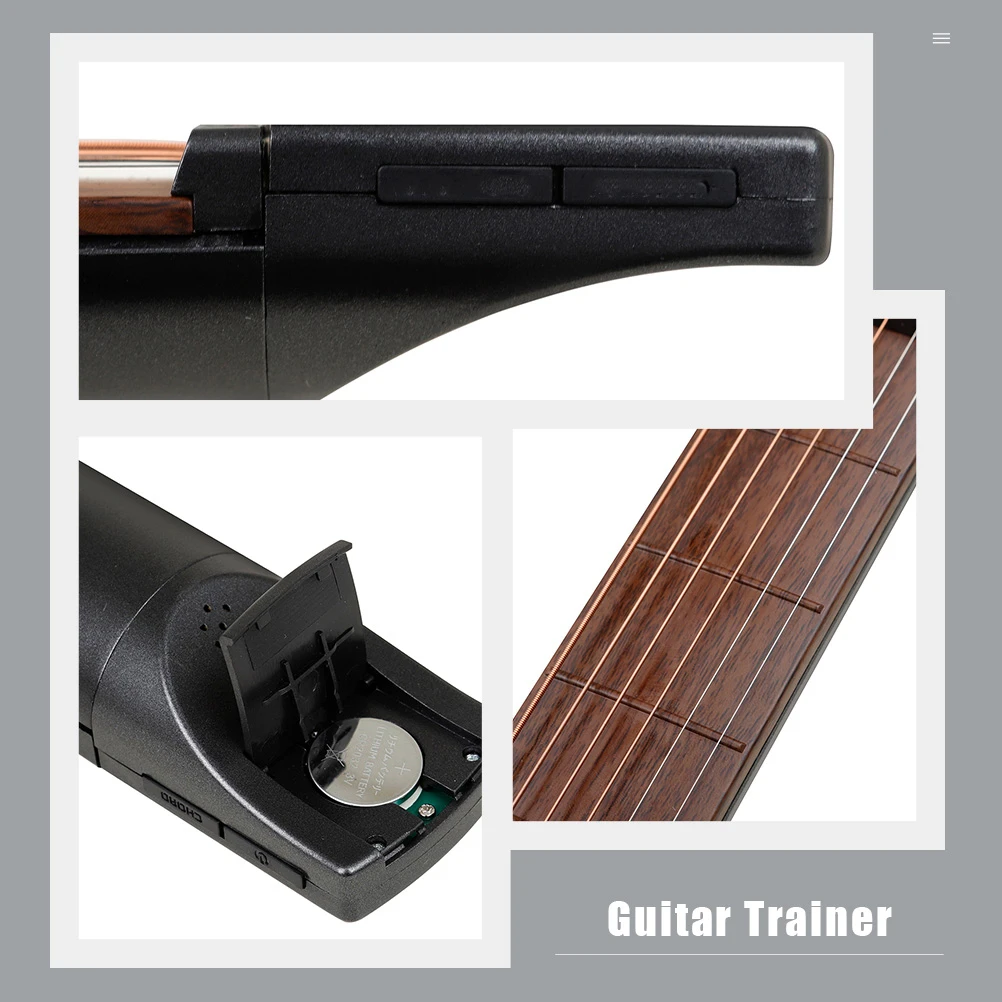 

Mini 6 Fret Pocket Guitar Trainer Portable Practice Tool For Beginner Finger Exercise Chord Device Simple Acoustic Training