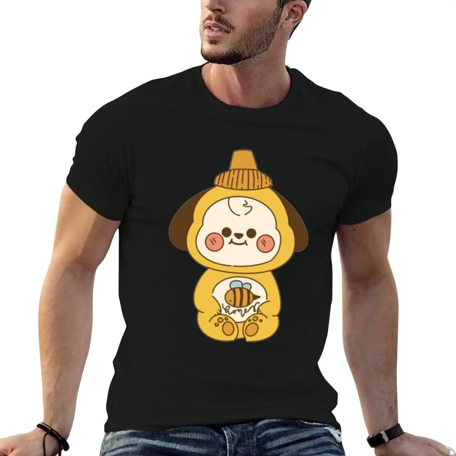 

Baby Chimmy Honey Cute Yellow T-Shirt man t shirts for men casual man graphic t shirt T-Shirt