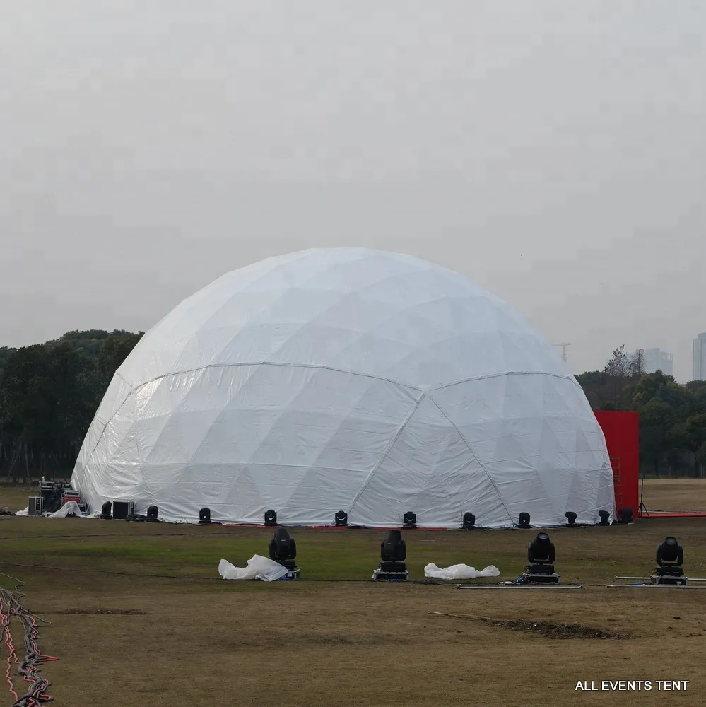 New design luxury transparent 20m big dome tent