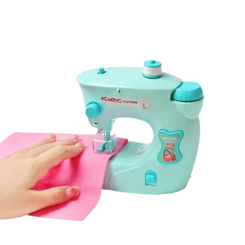 Simulation Sewing Machine Set Pretend Play House Appliances Electric Sewing Machine Children's Early Educational Toys Kids Gift