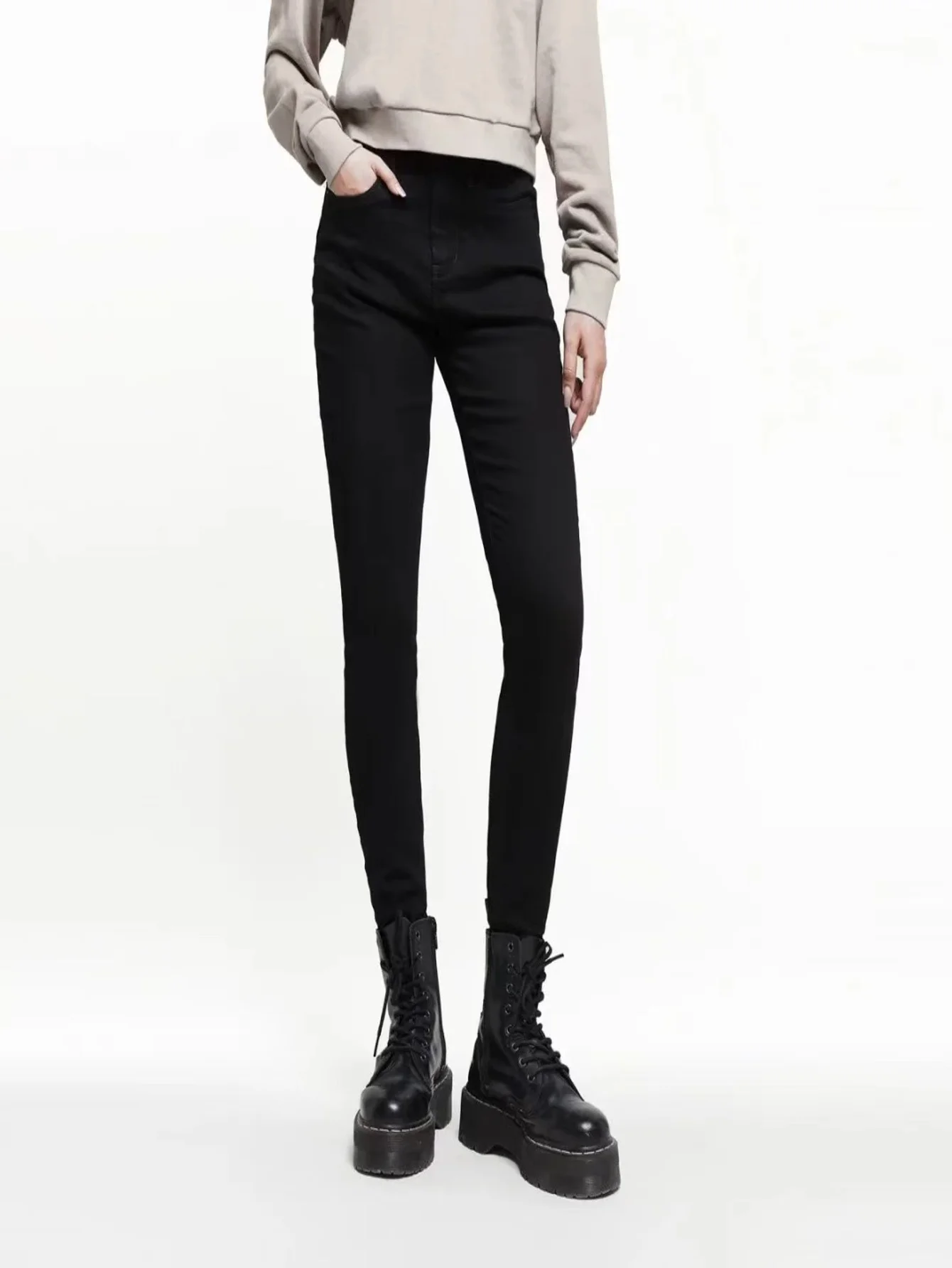 

Джинсы унисекс черные, облегающие, для мужчин, в стиле ретро Y2K, без аксессуаров и ремней.