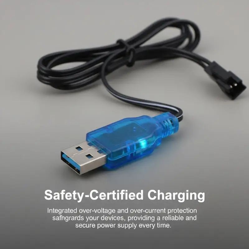 3.7V 400mA Lithium Battery Charger SM2P Forward Plug with 60CM Cord for Power Bank Module Efficient Charging