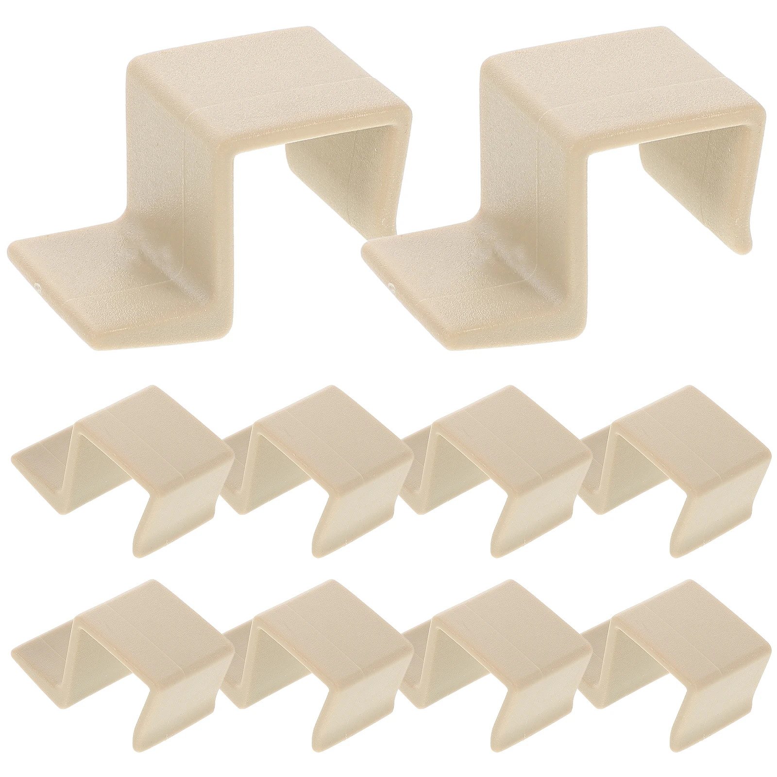 

10 Pcs Bed Risers Board Support Storage Hook Frame Bracket Baby Rail Connecting Fittings White Fasteners