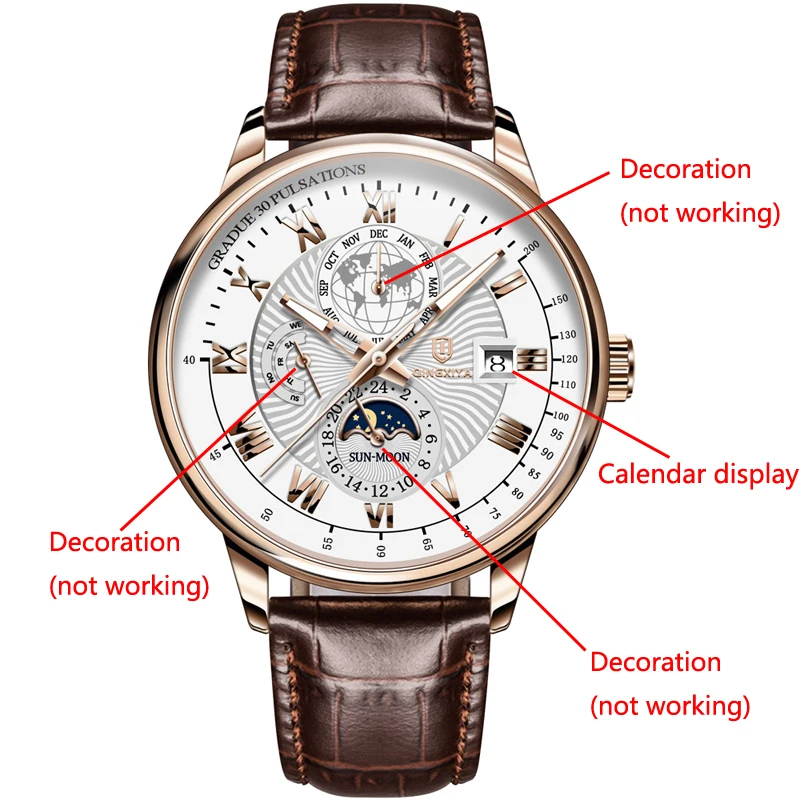 QINGXIYA брендовые модные кожаные кварцевые часы для мужчин, водонепроницаемые роскошные мужские часы с датой, инвентарная обработка, минимальная цена