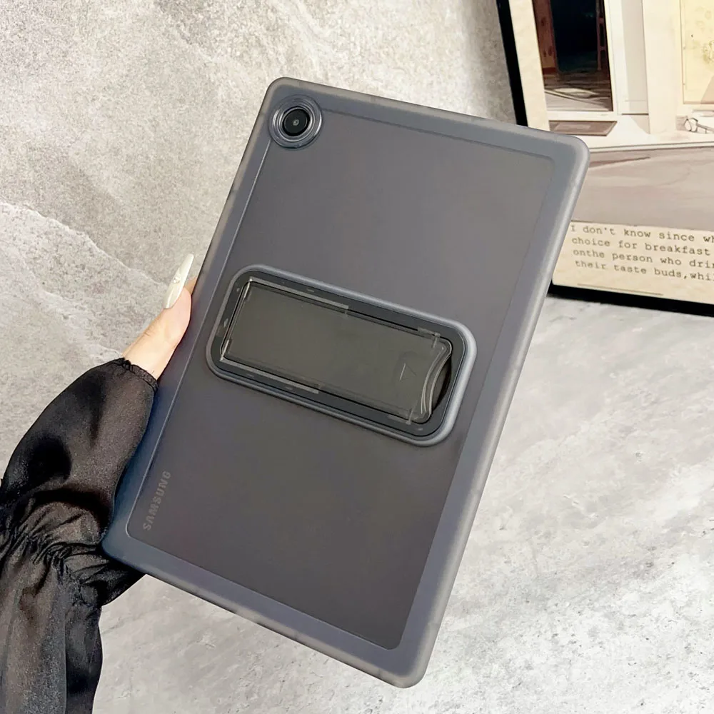 

Прозрачный чехол-подставка для Samsung Galaxy Tab A8 2021 SM-X200 10,5 дюймов, задняя крышка из ТПУ, противоударный защитный чехол для планшета