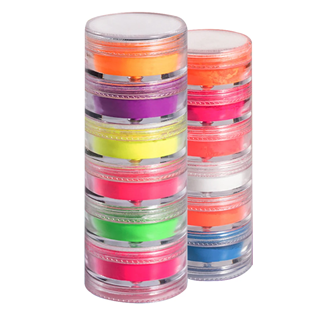 12-dozen poederset manicure hoogtepunt stof acryl festival nail art doe-het-zelf lichaam gezicht haarkleur UV-lak kristal