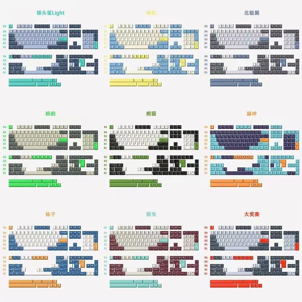 

Набор зеленых колпачков GMK British Racing Cherry Profile ABS Double Shot GMK Clone Keycap для механической клавиатуры MX 61/87/104/980