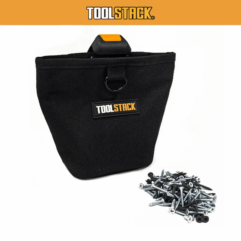 Tas Kerja Multifungsi Oxford Nails Pouch Kapasitas Tinggi, Dapat Digantung di Pinggang, untuk Paku & Sekrup, Tahan Lama, Tahan Air, Tas Penyimpanan Peralatan