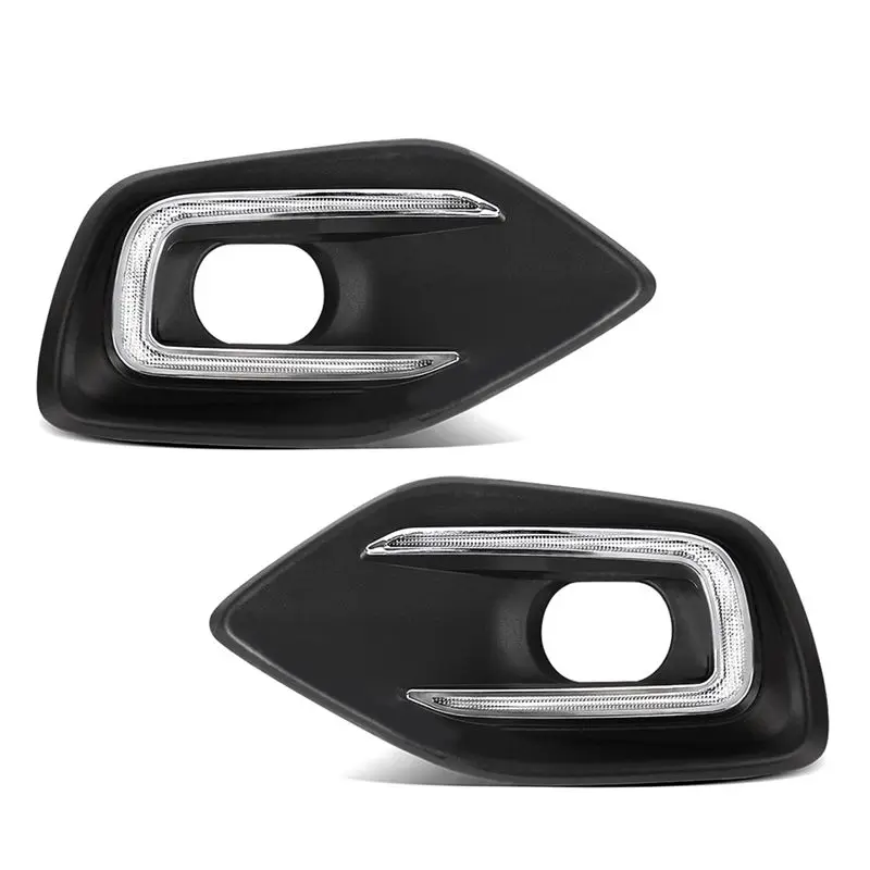 AEF2-For Swift 2024 LED DRL Daytime Running Lights Fog Lamp Cover Streamer Turning Yellow White Lights