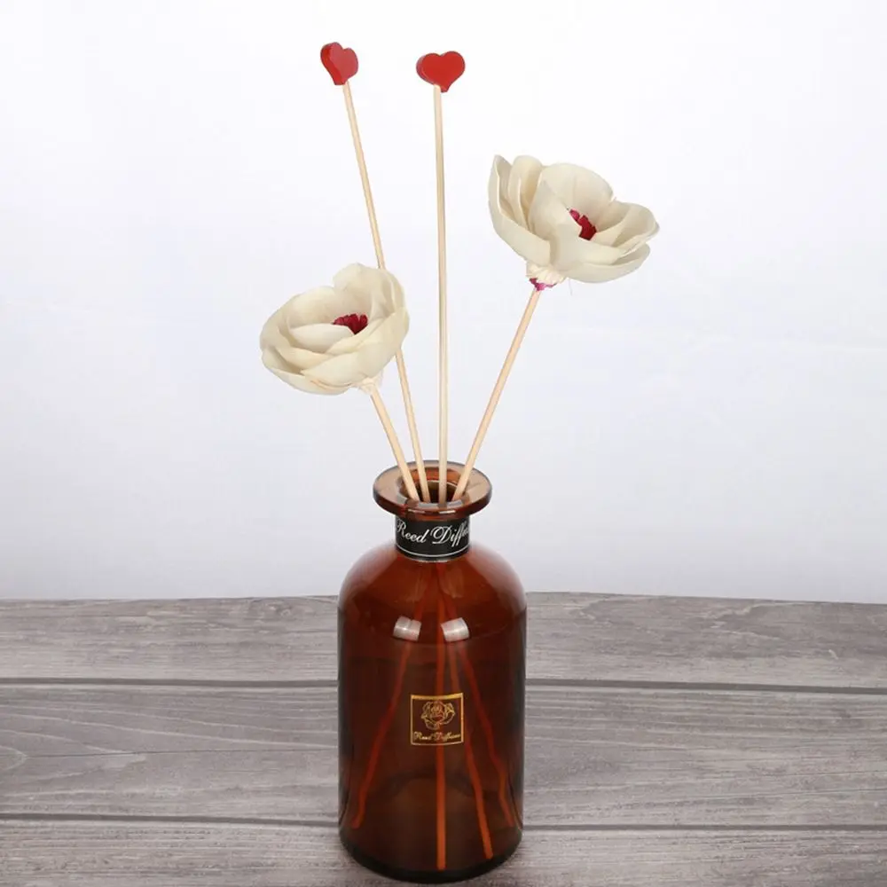 Artificial Flower Home Decor Perfume Diffuser Sticks Wavy Rattan Reed Fragrance Diffuser Replacement Refill Sticks Air Freshener