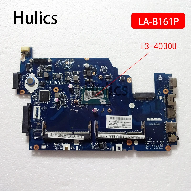 Hulics Used NBML811002 Z5WAH LA-B161P For Acer Aspire E5-571P E5-571 Mainboard Laptop Motherboard SR1EN I3-4030U