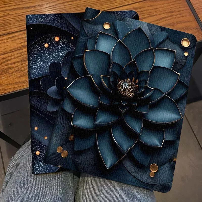 

Популярный чехол с синим лотосом для Honor Pad 8, V8, 9, GT, MagicPad 13, 3, 2, Tab, MatePad Pro, Air 12, X, 12.6, складной чехол для планшета, подарок