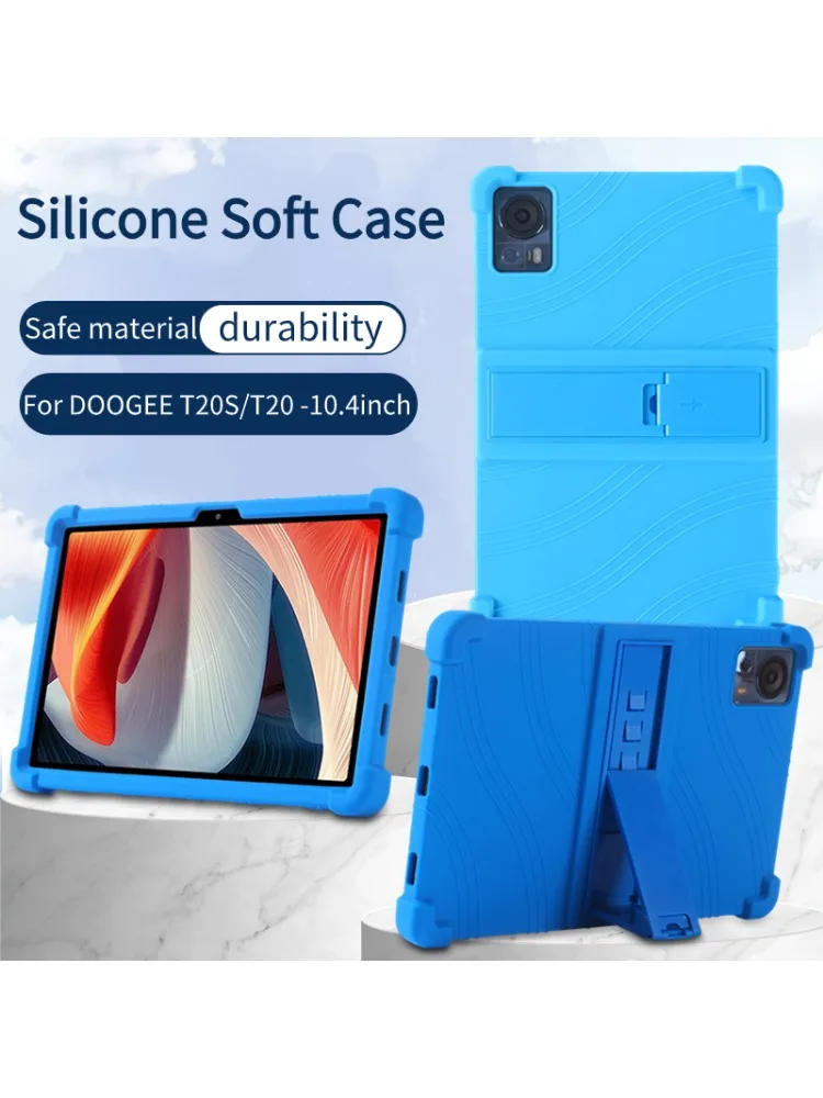 Cornors silikonowa osłona z podpórką do etui Doogee T20S T20 10.4 "Tablet PC 4 zagęścić miękki, odporny na wstrząsy ochraniacz Funda — zdjęcie produktu 7