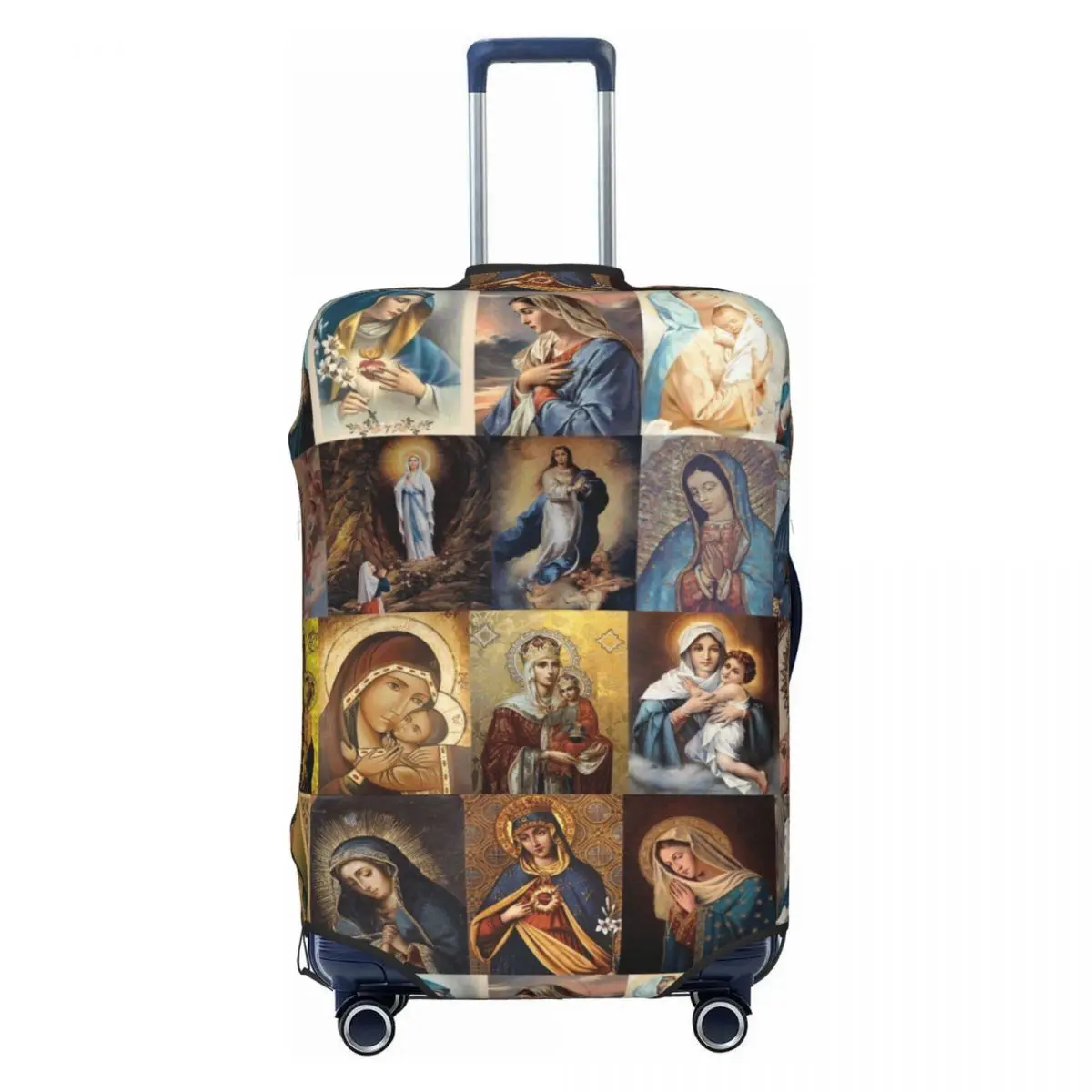 مخصص مريم العذراء غطاء الأمتعة حامي الأزياء الكاثوليكية المسيحية حقيبة سفر الغطاء الواقي لمدة 18-32 بوصة #1