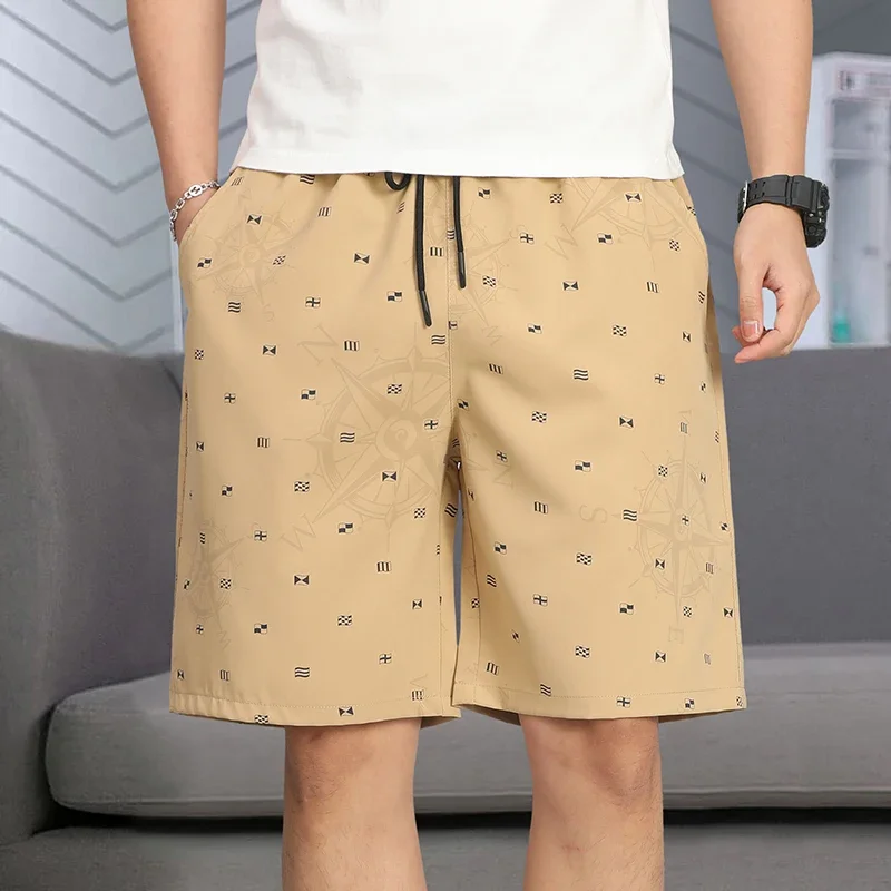 

LIBIELIY Men's Versatile Cotton Shorts Summer Thin Loose Version Of The Five Pants Trend Casual Sports Pants