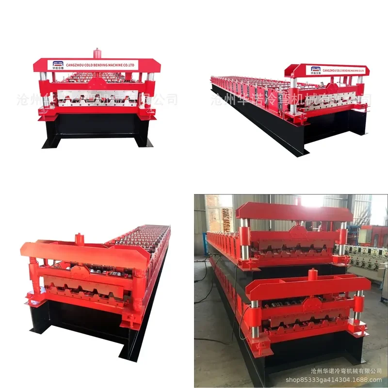 Deposit-Fully automatic 686 tile press outlet 686 tile press cold bending machine color steel tile press cold bending machine