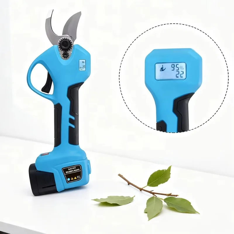 For Rechargeable Electric Pruning Shears LCD Display 25mm Cutting DIY Plastic Handle Anti-Slip Grip Garden Tree Trimmer