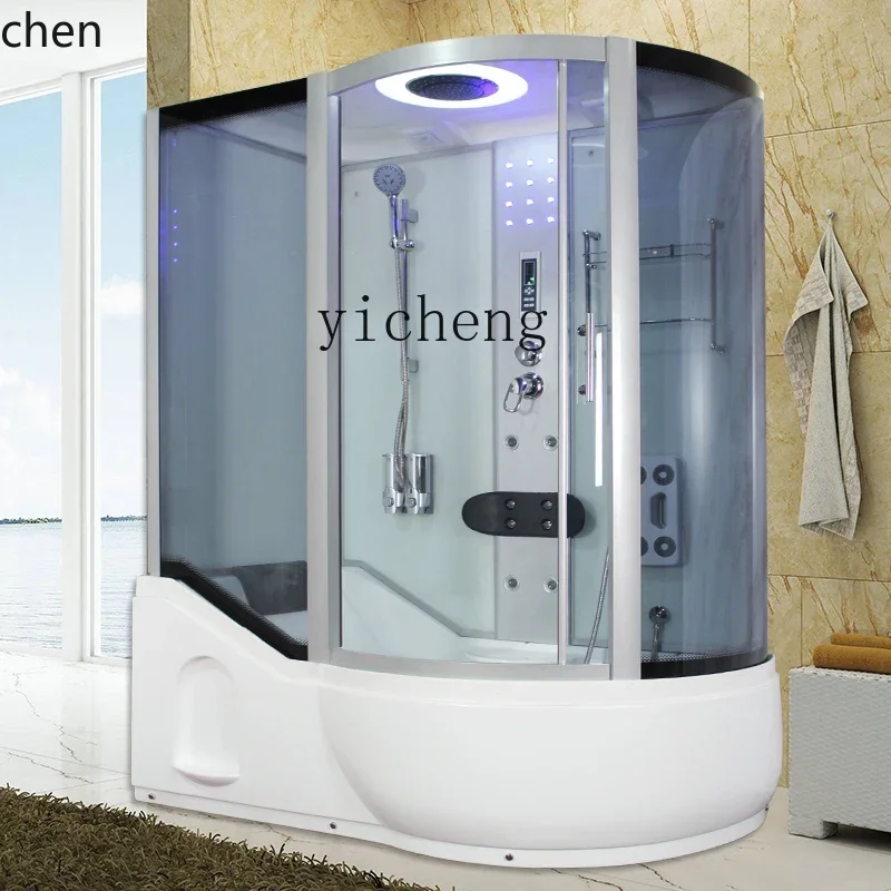 HT integral shower room with surfing bath integrated family bathroom sauna bath with bathtub dry and wet separation