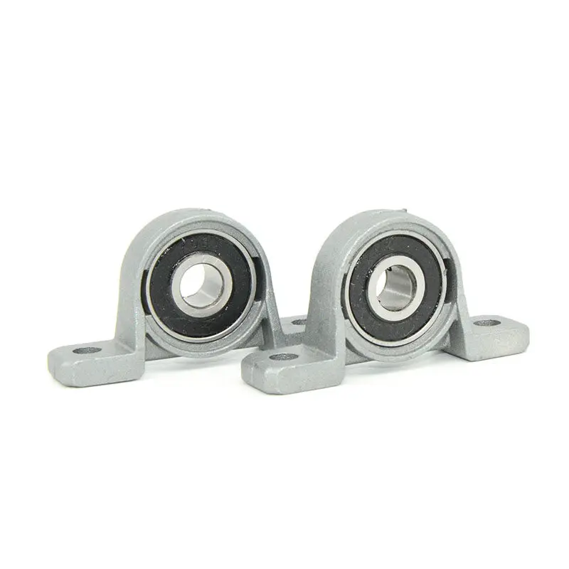 2pcs/lot KP08 KP000 KP001 KP002 KP003 KP004 KP005 KP006 Zinc Alloy Diameter Bore Ball Bearing Pillow Block Mounted Support