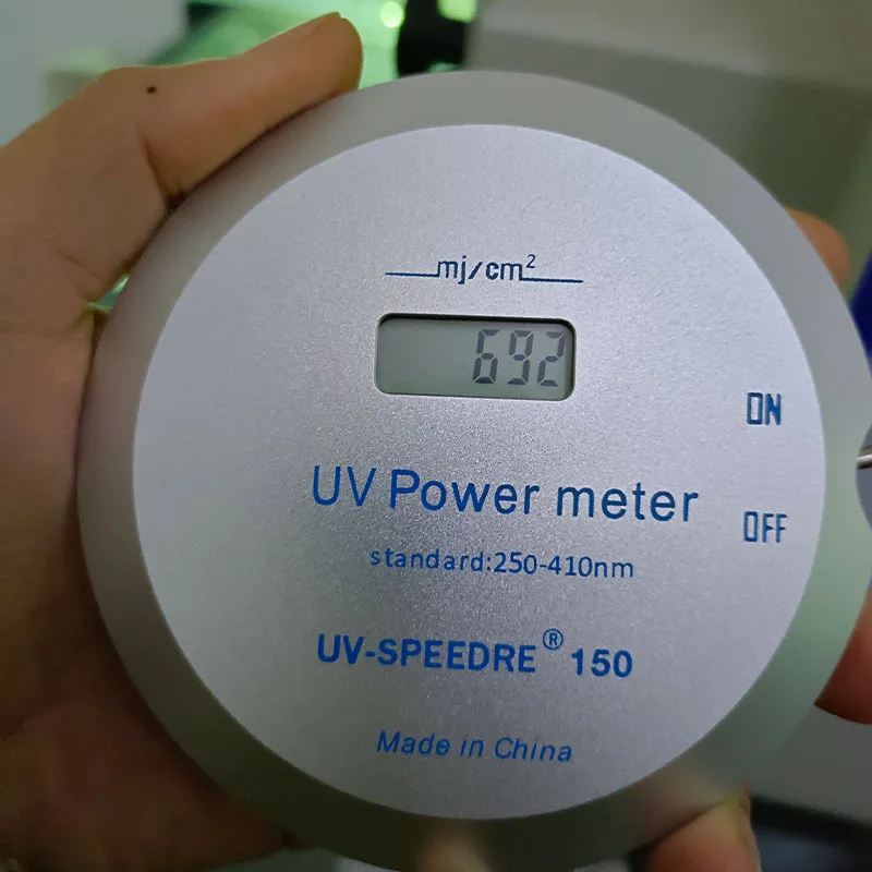Medidor de energia uv int150 medidor de joule testador de energia uv preciso testador de máquina de cura de alta temperatura