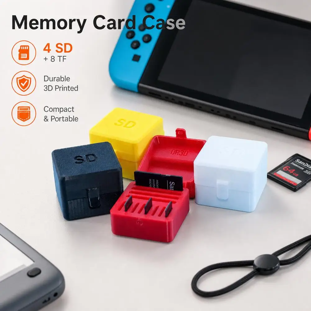 Portable Game Card Case For Switch Micro SD Memory Card Storage Box Hard Shell Protector Organizer Holder Travel Accessories