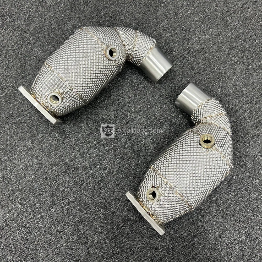 Auspuff-Downpipe für Porsche 911 991.1 991.2 Turbo S 3.8T (2013-2019), Hochleistungs-Flansch in hoher Qualität – Detail 5
