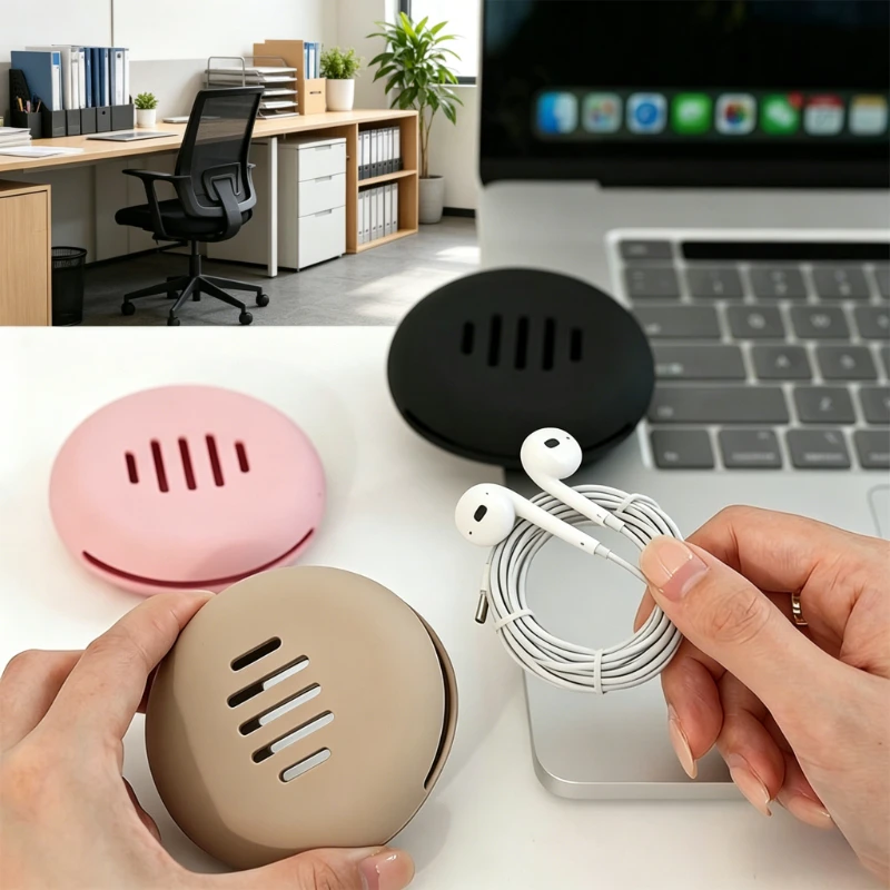 Memory Card Case - 1/2Pcs Random Color Silicone Earphone Storage